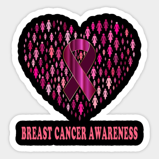 breast cancer awareness Sticker by Elegance14